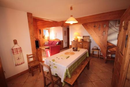 Vakantie in de bergen Appartement 4 kamers mezzanine 8 personen (FERJ07) - Les Fermes du Beaufortain J - Les Saisies - Eethoek