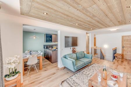 Vakantie in de bergen Appartement duplex 4 kamers 8 personen (2AP) - Les Rives - Tignes - Woonkamer