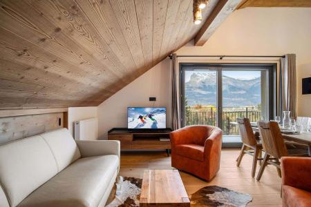 Vacaciones en montaña Apartamento 4 piezas mezzanine para 6 personas (B402) - Les Sources de la Canopée - Saint Gervais - Estancia