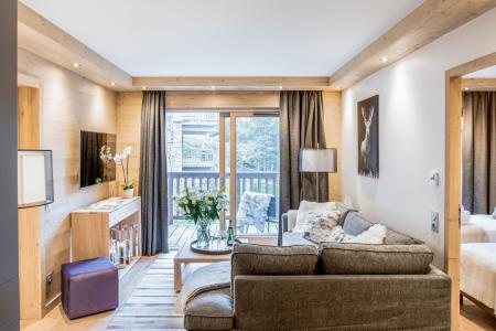 Holiday in mountain resort 3 room apartment cabin 4-6 people (D09) - Mammoth Lodge - Courchevel - Living room