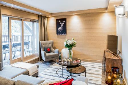 Holiday in mountain resort 3 room apartment cabin 6-8 people (D11) - Mammoth Lodge - Courchevel - Living room