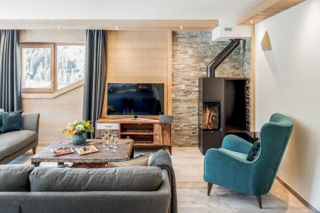 Holiday in mountain resort 4 room apartment 6 people (D12) - Mammoth Lodge - Courchevel - Living room