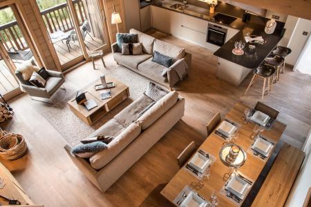 Urlaub in den Bergen 5 Zimmer Maisonettewohnung für 8 Personen (D07) - Mammoth Lodge - Courchevel - Wohnzimmer