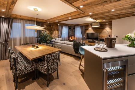 Holiday in mountain resort 4 room apartment cabin 6-8 people (Nirekha) - Manali Lodge - Courchevel - Living room