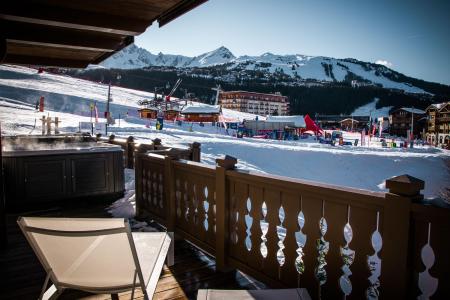 Holiday in mountain resort 4 room duplex apartment cabin 6-8 people (Kula) - Manali Lodge - Courchevel - Balcony