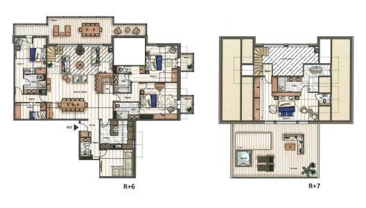 Vacances en montagne Appartement 5 pièces cabine 8-10 personnes (Kinabalu) - Manali Lodge - Courchevel - Plan