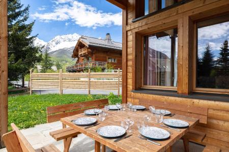 Vakantie in de bergen Chalet triplex 9 kamers 9 personen (Marmotte 1) - MARMOTTANT - Serre Chevalier - Terras