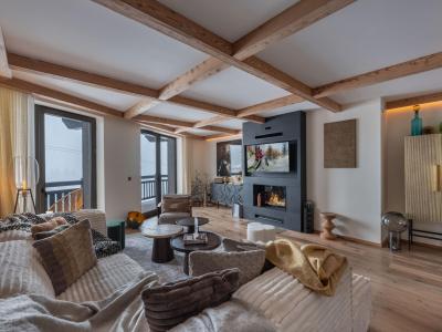 Vakantie in de bergen Appartement 3 kamers bergnis 6 personen (Oro) - Mascara - Courchevel - Woonkamer