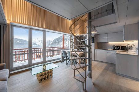 Vakantie in de bergen Appartement 3 kamers mezzanine 6 personen (012C) - Résidence 1650 - Courchevel - Woonkamer