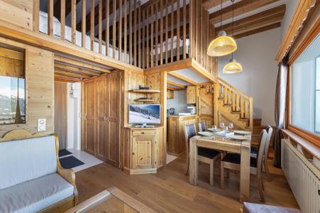 Vakantie in de bergen Studio mezzanine 5 personen (RE012D) - Résidence 1650 - Courchevel - Woonkamer