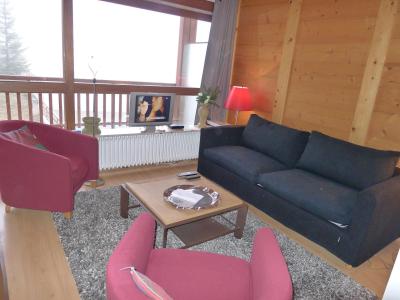 Holiday in mountain resort Studio sleeping corner 4 people (RE004T) - Résidence 1650 - Courchevel - Living room
