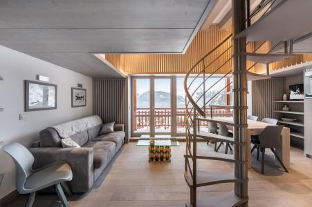 Urlaub in den Bergen Wohnung 3 Mezzanine Zimmer 6 Leute (012C) - Résidence 1650 - Courchevel - Wohnzimmer