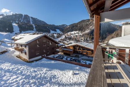 Urlaub in den Bergen Wohnung 4 Mezzanine Zimmer 8 Leute (AIGLBS) - Résidence Aigles I - La Clusaz - Balkon