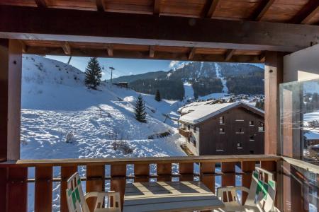 Urlaub in den Bergen Wohnung 4 Mezzanine Zimmer 8 Leute (AIGLBS) - Résidence Aigles I - La Clusaz - Balkon