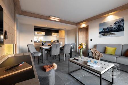 Wakacje w górach Apartament 3 pokojowy 6 osób (Prestiż) - Résidence Akoya - Valmorel - Pokój gościnny