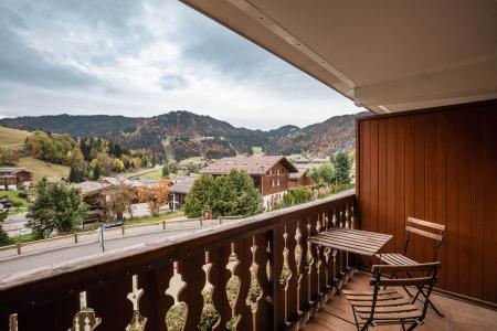 Urlaub in den Bergen Studio Schlafnische für 3 Personen (13) - Résidence Alcyon - La Clusaz - Balkon