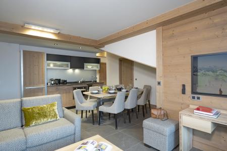 Urlaub in den Bergen 4-Zimmer-Appartment für 8 Personen - Résidence Alpen Lodge - La Rosière - Wohnzimmer