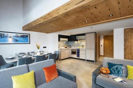 Urlaub in den Bergen 4 Zimmer Maisonettewohnung für 8 Personen - Résidence Amaya - Les Saisies - Wohnzimmer