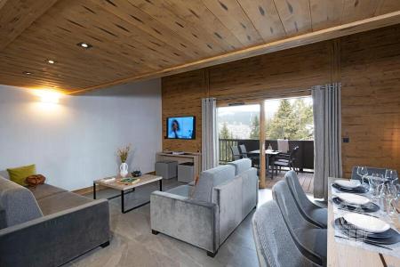 Vakantie in de bergen Appartement duplex 4 kamers 8 personen - Résidence Amaya - Les Saisies - Woonkamer