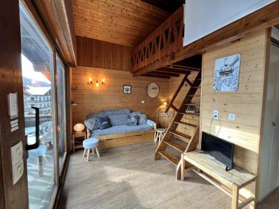 Holiday in mountain resort Studio mezzanine 4 people - Résidence Ambre Chery - Les Gets - Living room