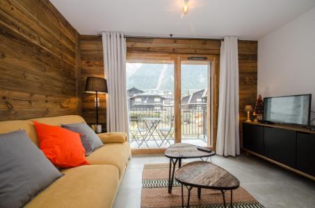 Holiday in mountain resort 2 room apartment 4 people (JOY) - Résidence Androsace du Lyret - Chamonix - Living room