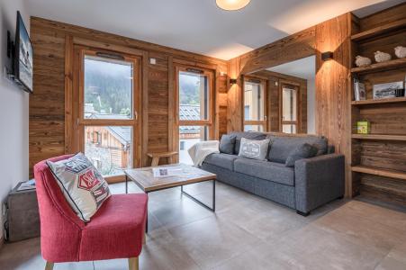 Holiday in mountain resort 4 room duplex apartment 6 people (HOPE) - Résidence Androsace du Lyret - Chamonix - Living room