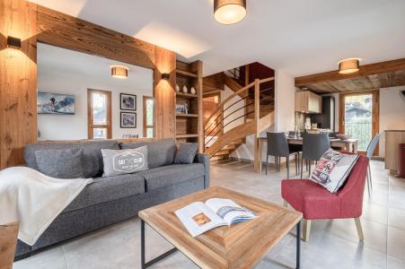 Urlaub in den Bergen 4 Zimmer Maisonettewohnung für 6 Personen (HOPE) - Résidence Androsace du Lyret - Chamonix - Wohnzimmer