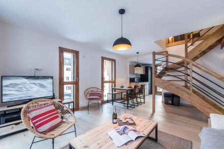 Vakantie in de bergen Appartement duplex 4 kamers 6 personen (PEARL) - Résidence Androsace du Lyret - Chamonix - Woonkamer