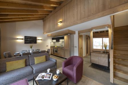 Holiday in mountain resort 4 room duplex apartment 8 people - Résidence Anitéa - Valmorel - Living room