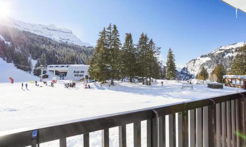 Ski verhuur Studio 4 personen (Budget 18m²-1) - Résidence Antarès - MH - Flaine - Buiten zomer