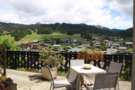 Urlaub in den Bergen Studio Schlafnische für 4 Personen (74) - Résidence Arc-en-Ciel - Les Gets - Terrasse