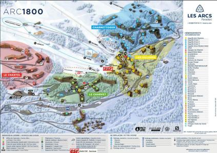 Vacanze in montagna Monolocale con mezzanino per 5 persone (425) - Résidence Archeboc - Les Arcs - Mappa