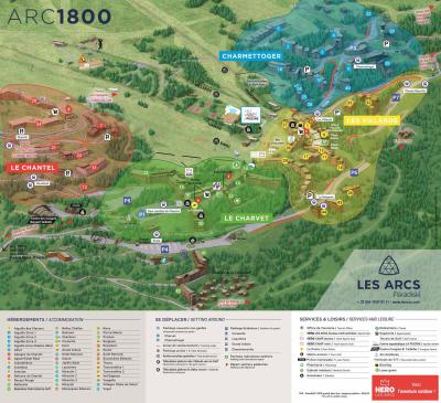 Каникулы в горах Résidence Armoise - Les Arcs - план