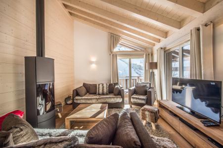 Urlaub in den Bergen 5-Zimmer-Appartment für 8 Personen (B31) - Résidence Aspen Lodge - Courchevel - Wohnzimmer