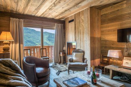 Urlaub in den Bergen 5-Zimmer-Holzhütte für 8 Personen (33) - Résidence Aspen Lodge & Park - Méribel - Wohnzimmer