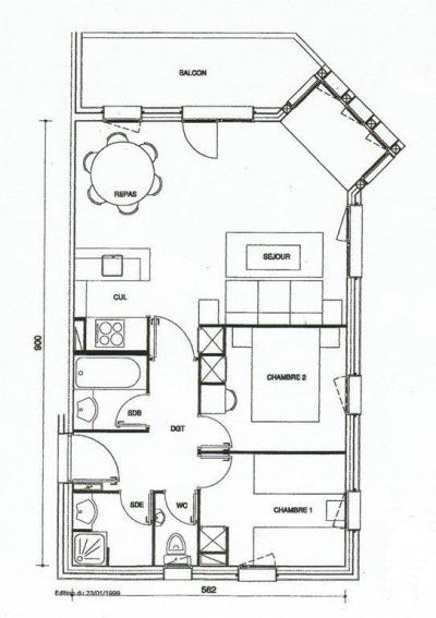 Каникулы в горах Апартаменты 3 комнат 7 чел. (GL280) - Résidence Athamante - Valmorel