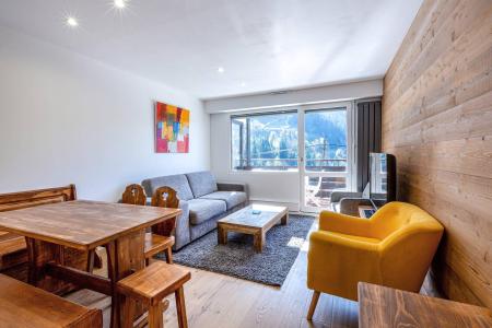 Vakantie in de bergen Studio bergnis 6 personen (BALM06) - Résidence Balme I - La Clusaz - Woonkamer