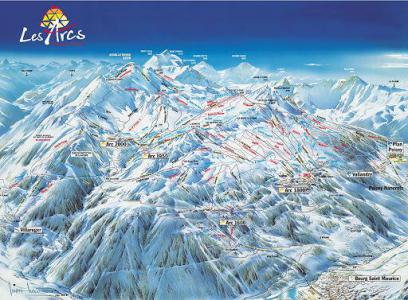 Vacances en montagne Studio coin montagne 4 personnes (403) - Résidence Bel Aval - Les Arcs - Plan