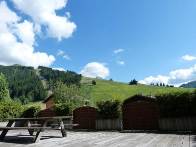 Urlaub in den Bergen 5-Zimmer-Holzhütte für 8 Personen (02) - Résidence Biblos - La Clusaz - Terrasse