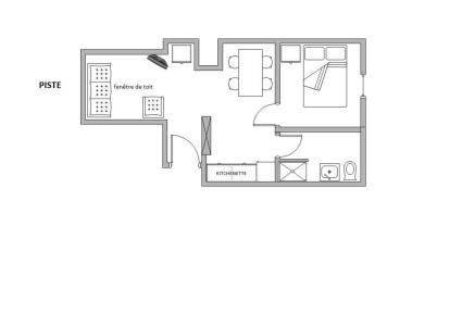 Vacances en montagne Appartement 2 pièces 4 personnes (22) - Résidence Biolley - Saint Martin de Belleville - Plan