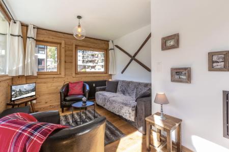 Urlaub in den Bergen 3-Zimmer-Holzhütte für 6 Personen (BISO08) - Résidence Bison - La Clusaz - Wohnzimmer