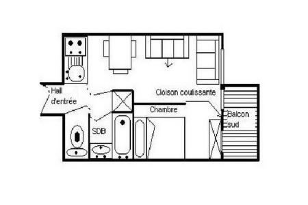 Vacanze in montagna Appartamento 2 stanze per 4 persone (328) - Résidence Boedette D - Les Menuires - Mappa
