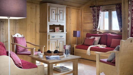 Urlaub in den Bergen Résidence Boutique Le Hameau de Pierre Blanche - Les Houches - Wohnzimmer