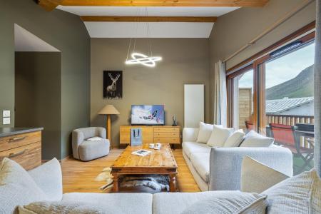 Vakantie in de bergen Appartement 4 kamers 6 personen (Gariguette) - Résidence Caeli - Serre Chevalier - Woonkamer