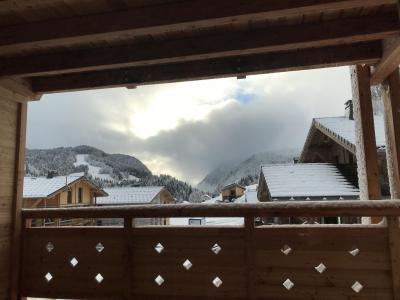 Urlaub in den Bergen 2-Zimmer-Holzhütte für 6 Personen (Beau Soleil) - Résidence Cairn Harmony  - Les Gets - Balkon