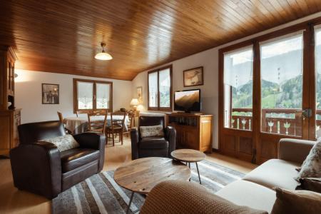 Vakantie in de bergen Appartement 4 kamers 6 personen (CAMP04) - Résidence Campanes - La Clusaz - Woonkamer