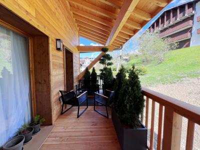 Holiday in mountain resort 3 room duplex apartment 6 people - Résidence Carmine Lodge - Les Gets - Terrace