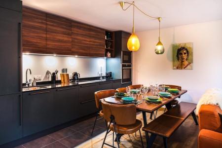 Vakantie in de bergen Appartement duplex 5 kamers 6 personen - Résidence Carmine Lodge - Les Gets - Woonkamer