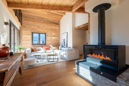 Vakantie in de bergen Appartement 5 kamers 9 personen (CARO03) - Résidence Carolene - La Clusaz - Woonkamer