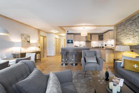 Urlaub in den Bergen 3-Zimmer-Appartment für 4 Personen (112) - Résidence Carré Blanc - Courchevel - Wohnzimmer